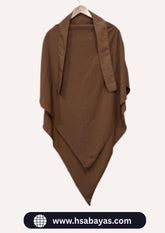 Single Layer Premium Khimar (Brown)